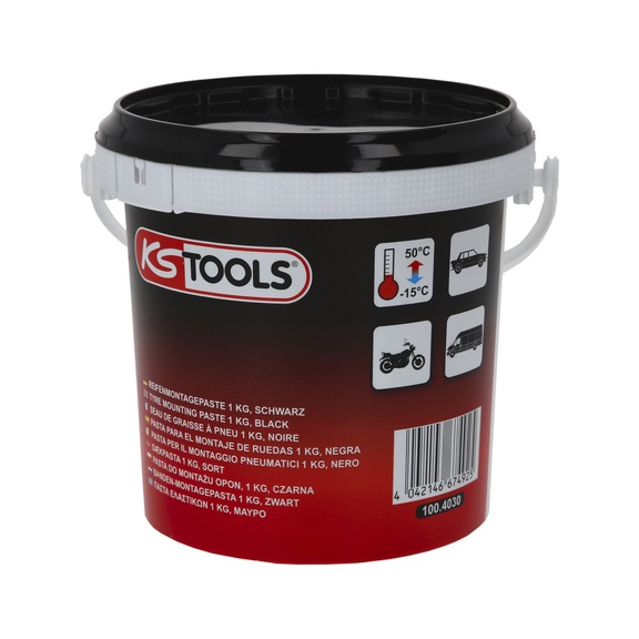 KS TOOLS Reifenmontagepaste 1 kg, schwarz - Reifenmontagepaste