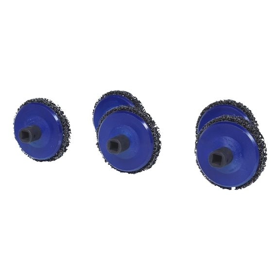 Wheel hub grinder set, D: 105 mm, 5-piece - Wheel hub grinder