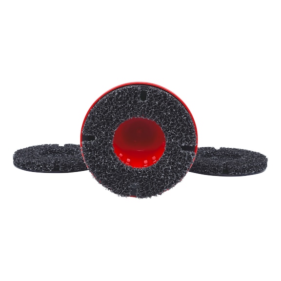 Wheel hub grinder set D: 160 mm, inner D: 75 mm, 4-piece - Wheel hub grinder