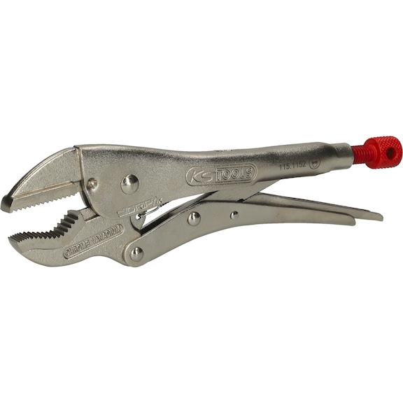 Crimping pliers, V-jaws, 225 mm - Grip pliers