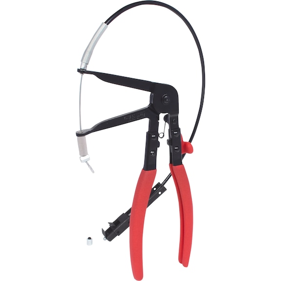 Hose clamp pliers with Bowden cable, 650 mm - Hose clamp pliers