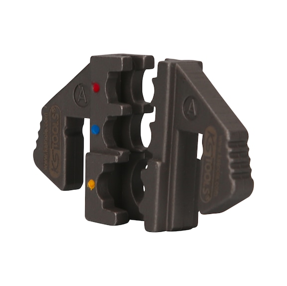 Pair of crimping dies for insulated cable lugs, D: 0.5 - 6 mm - Crimping tool insert