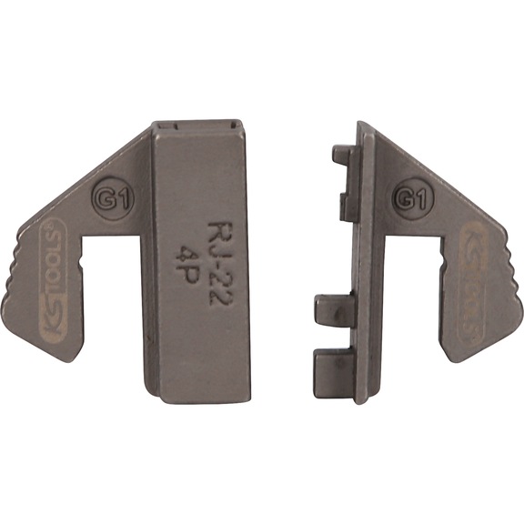 Crimping insert for unshielded WE plugs 4P, RJ - 22 - Crimping tool insert