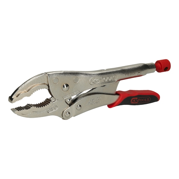KS TOOLS Large jaw locking pliers with easy release, 65 mm, L=230 mm - Grip pliers