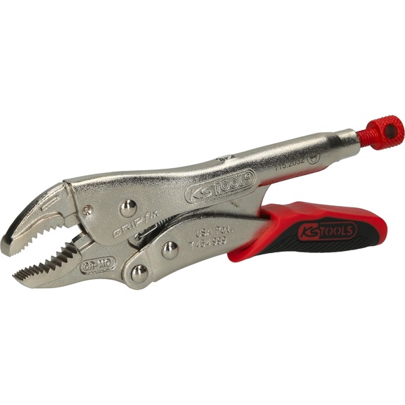Crimping pliers with easy release, 40 mm, L = 175 mm - Grip pliers