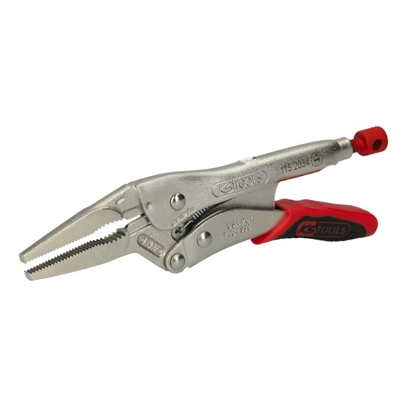 Long-jaw locking pliers with easy release, 45 mm, L = 170 mm - Grip pliers