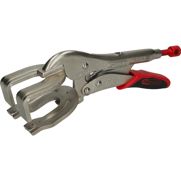 Welding locking pliers with easy release, 45 mm, L=220 mm - Grip pliers