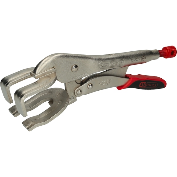 Welding locking pliers with easy release, 65 mm, L=260 mm - Grip pliers
