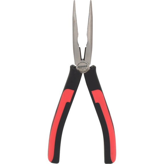 SlimPOWER flat round nose pliers, bent, 210 mm - Flat round pliers