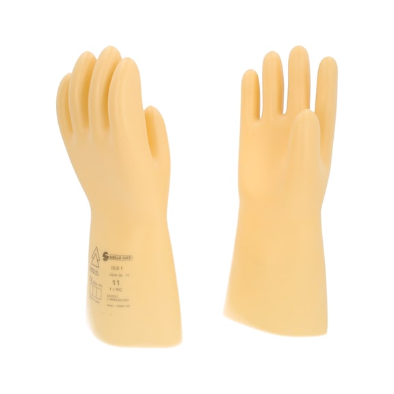 Electrician's protective glove with protective insulation, size 11, class 1, white - Electrician's protective glove with protective insulation