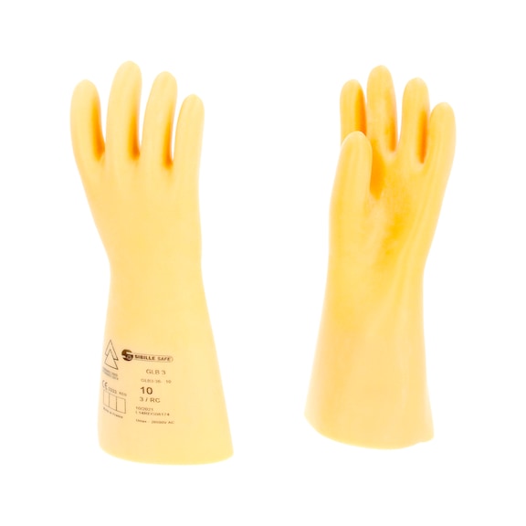 Electrician's protective glove with protective insulation, size 10, class 3, white - Electrician's protective glove with protective insulation