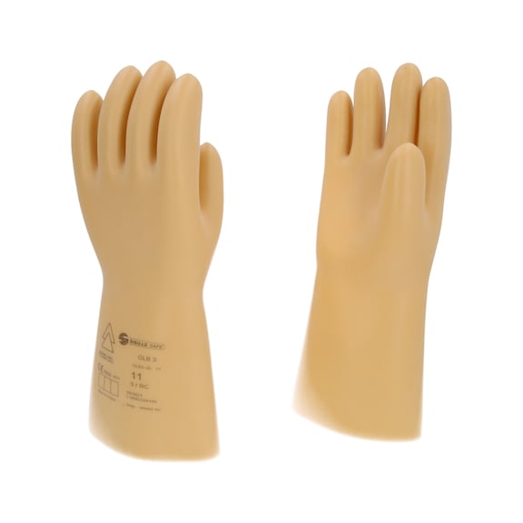 Electrician's protective glove with protective insulation, size 11, class 3, white - Electrician's protective glove with protective insulation