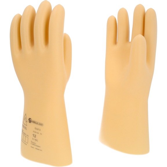 Electrician's protective glove with protective insulation, size 12, class 3, white - Electrician's protective glove with protective insulation