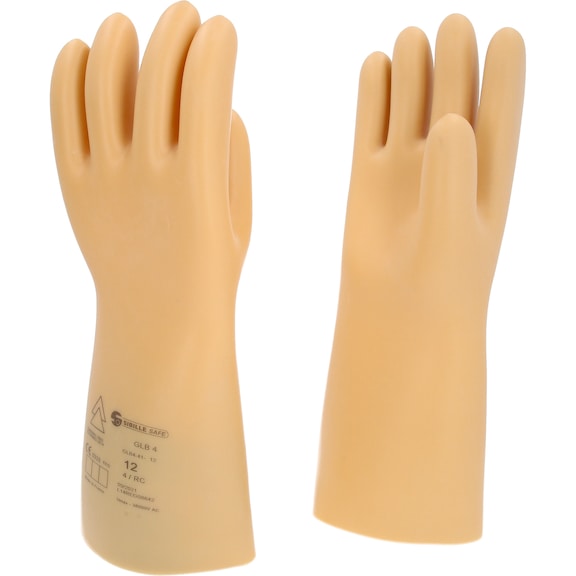 Electrician's protective glove with protective insulation, size 12, class 4, white - Electrician's protective glove with protective insulation