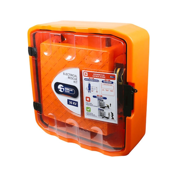 KS TOOLS Rescue kit for max. 36 kV, 9 pieces - Rescue equipment