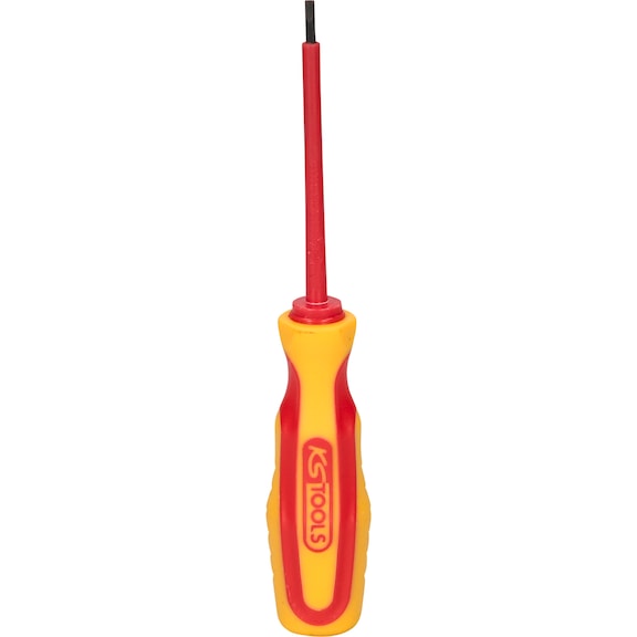 ERGOTORQUE VDE slotted screwdriver, 2.5 mm on hanger - ERGOTORQUE VDE slotted screwdriver