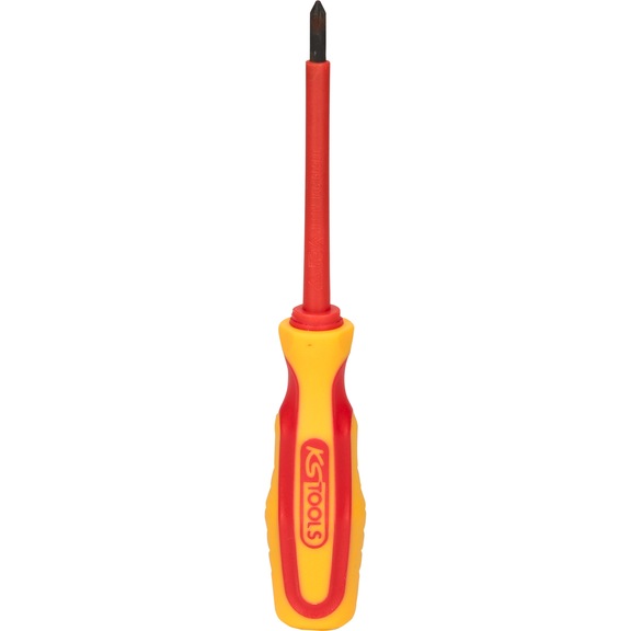 KS TOOLS ERGOTORQUE VDE PZ screwdriver, PZ1 on hanger - ERGOTORQUE VDE PZ screwdriver