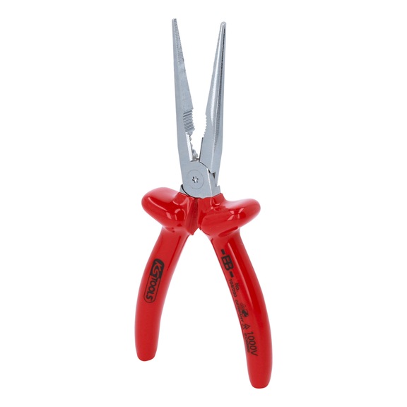 KS TOOLS 1000V flat round nose pliers, 200 mm - Flat round pliers