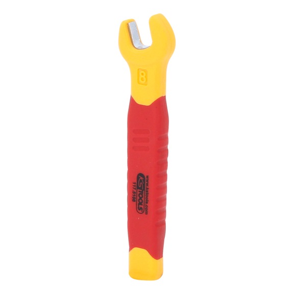 Insulated open-end wrench, 8 mm 117.5108 - Insulated open-end wrench