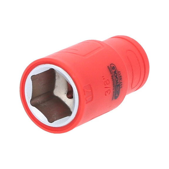 3/8 inch insulated socket, 17 mm 117.5217 - 3/8 inch insulated socket