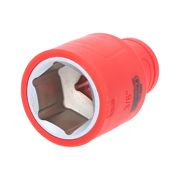 3/8 inch insulated socket, 22 mm 117.5222 - 3/8 inch insulated socket