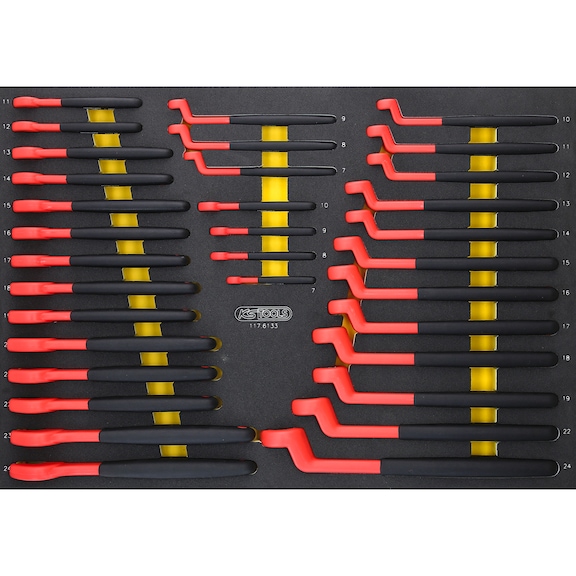 Insulated spanner set in foam insert, 33 pieces - Other socket wrenches