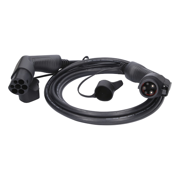 Type 2 to Type 1 charging cable, 1 phase, max. 7.4 kW, 32A, 230V, Mode 3, (5m) - Charging cable/adapter