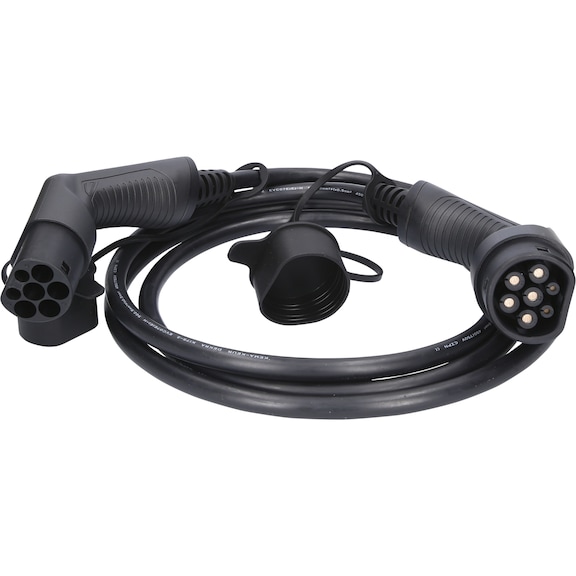 Charging cable Type 2 to Type 2, 3 phases, max. 11 kW, 16 A, 400 V, Mode 3, (3 m) - Charging cable/adapter