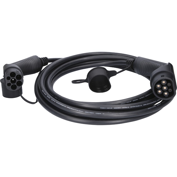 Charging cable Type 2 to Type 2, 3 phases, max. 11 kW, 16A, 400V, Mode 3, (8m) - Charging cable/adapter