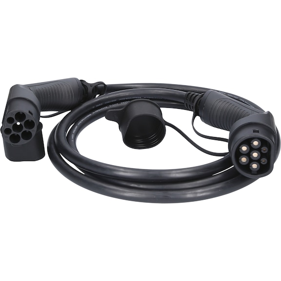Charging cable Type 2 to Type 2, 3 phases, max. 22 kW, 32 A, 400 V, Mode 3, (3 m) - Charging cable/adapter