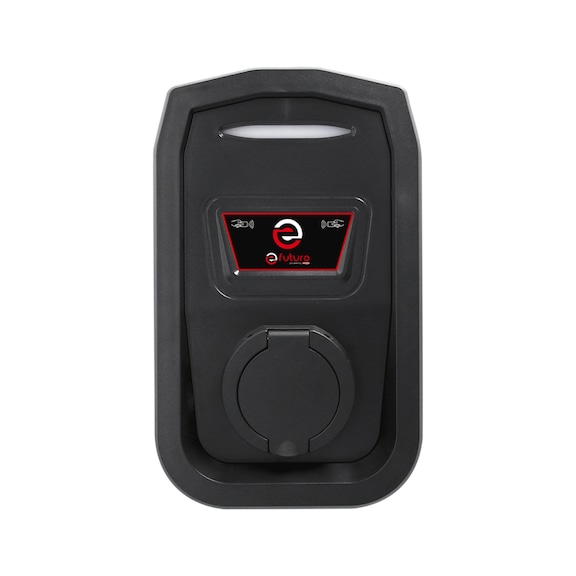 Wallbox Type 2 socket, 1-phase, max. 3.7 kW, 16 A, 230 V, with RFID, with meter - Charging cable/adapter