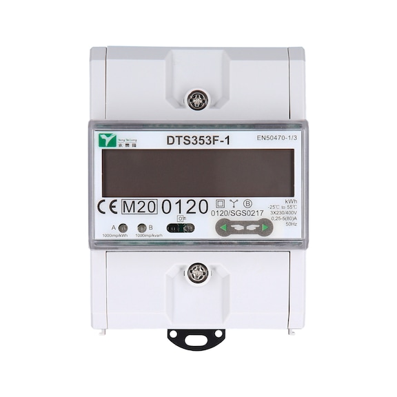 efuturo electricity meter for top-hat rail, MID-calibrated, 3 phases, 11 or 22 kW - Charging cable/adapter