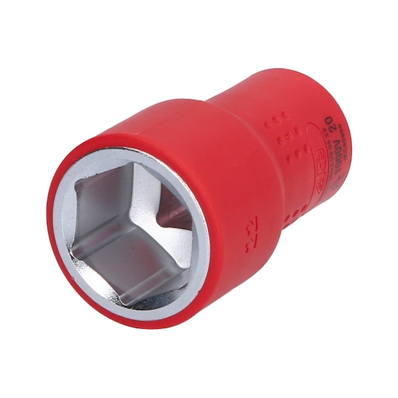 1/2 inch insulated socket, 22 mm 118.1222 - 1/2 inch insulated socket