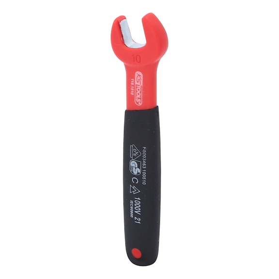 Insulated open-end wrench, 10 mm 118.1510 - Insulated open-end wrench