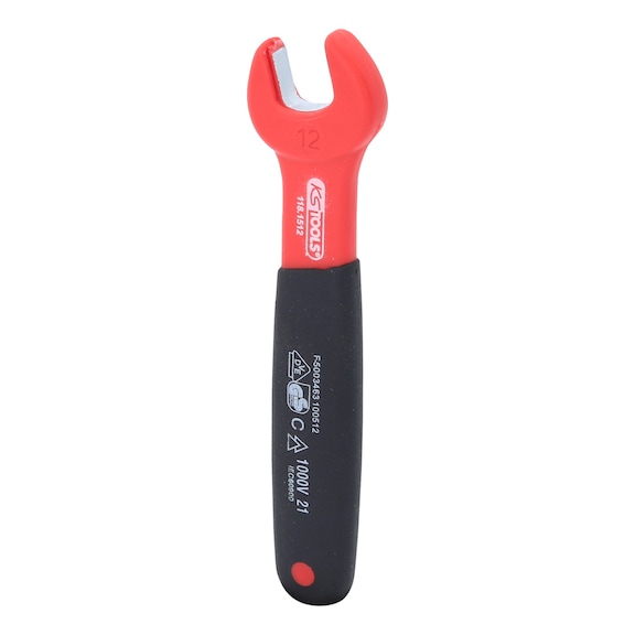 Insulated open-end wrench, 12 mm 118.1512 - Insulated open-end wrench