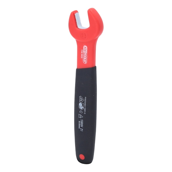 Insulated open-end wrench, 13 mm 118.1513 - Insulated open-end wrench