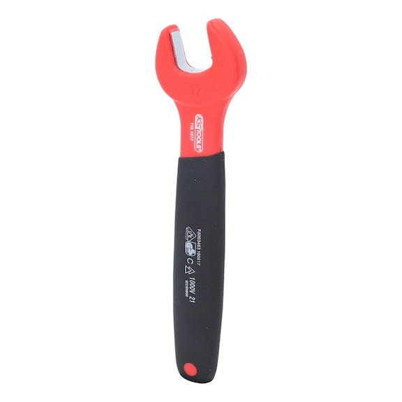Insulated open-end wrench, 17 mm 118.1517 - Insulated open-end wrench