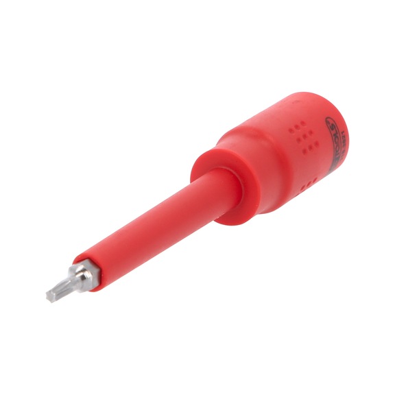 KS TOOLS 3/8 Zoll Isolierte Bit-Stecknuss TX, T15, 122mm - 3/8 Zoll Isolierte Bit-Stecknuss TX