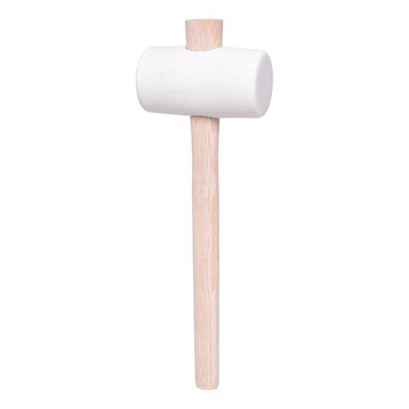 KS TOOLS Rubber mallet, white, 500 g - Rubber mallet