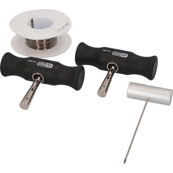 Wire cutting set with 4-sided cutting wire, 4 pieces - Pipe cutter