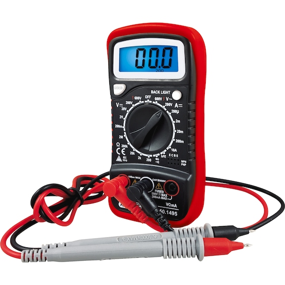 Digital multimeter incl. test probes - Multimeter