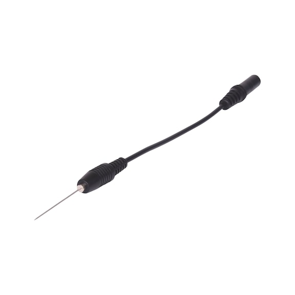 4.0 mm input socket to needle-shaped test probe, black - Multimeter accessories