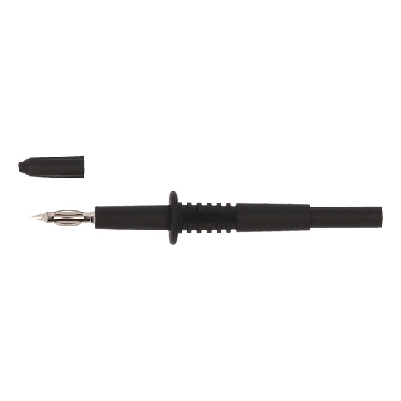 4.0 mm input socket on test probe, black - Multimeter accessories