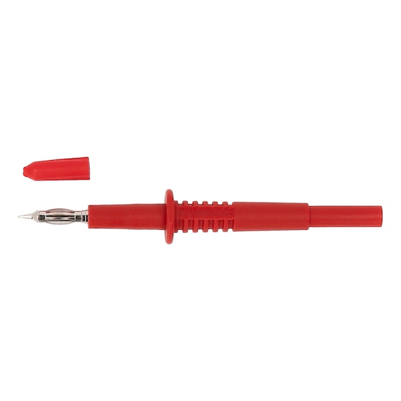 4.0 mm input socket to test probe, red - Multimeter accessories