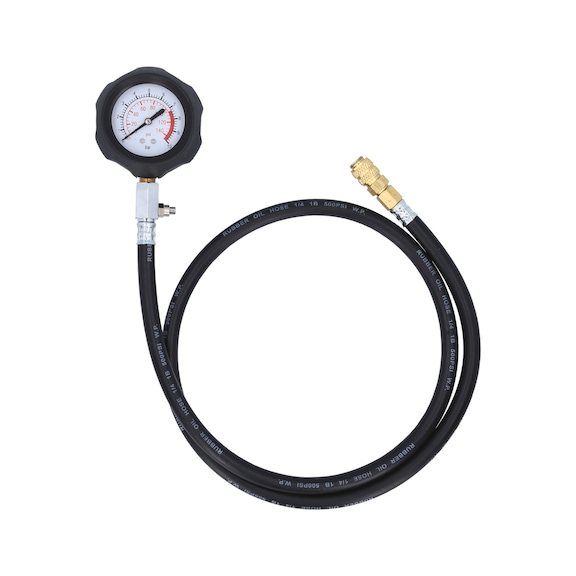 KS TOOLS Manometer mit Schlauch, 10 bar - Kraftstoffsystem (KFZ, Zusammenbau, Sonstige)