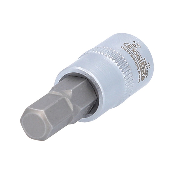 3/8-inch bit socket for hexagon socket on brake caliper, 9 mm, 50 mm long - Additional bit socket