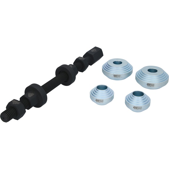 Universal wheel bearing tool set, 9 pieces, D: 24 - 72 mm - Steering system (automotive, unspecified)