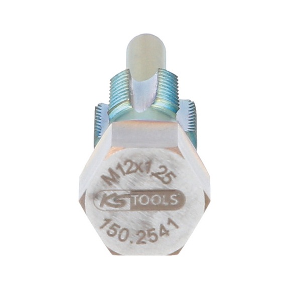 Thread cutter with guide pin for temperature sensors, M12x1.25 - Thread cutting tool assortment