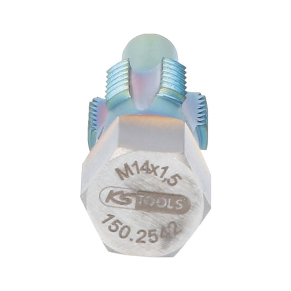 Thread cutter with guide pin for temperature sensors, M14x1.5 - Thread cutting tool assortment