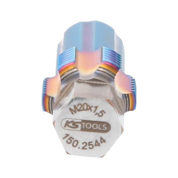 KS TOOLS Thread cutter with guide bolt for NOX sensors, M20x1.5 - Thread cutting tool assortment